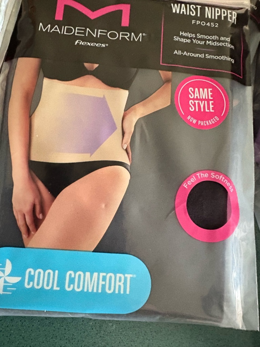 New medium Maidenform Waist Nipper Shaper black flexees shapewear